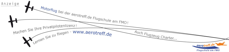 Anzeige aerotreff.de Flugschule am FMO GmbH - Fliegen lernen am Flughafen Münster-Osnabrück